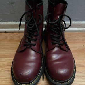 Burgundy Doc Martens